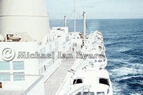 Arcadia's Boat Deck from the Bridge, 1959